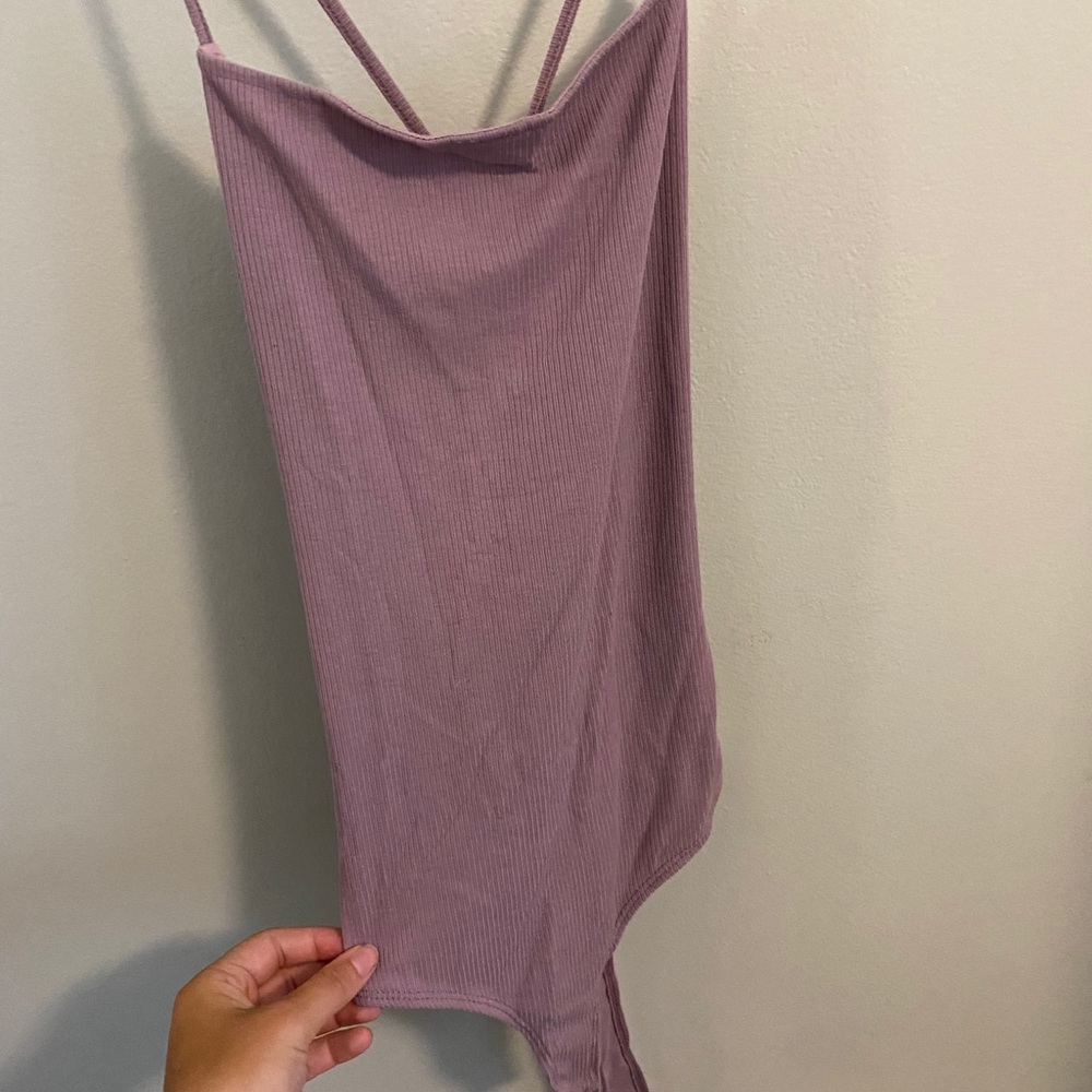 Windsor Lavender Ribbed Bodysuit